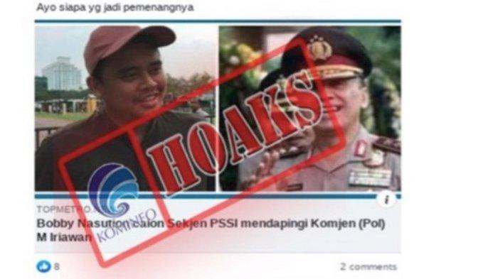 Daftar 15 Link Hoax, Tudingan Kapolri Bunuh Anggota KPPS hingga Menantu Jokowi, Kominfo Lakukan Ini