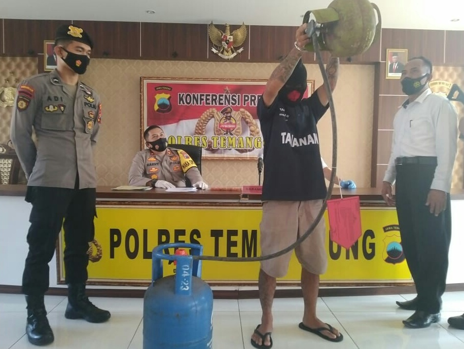 Polres Temanggung Tangkap Pelaku Pengoplosan Elpiji Bersubsidi