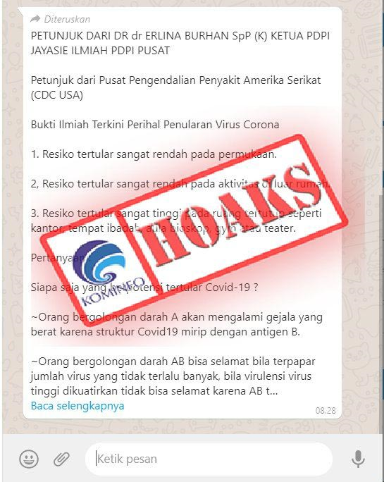 [CEK FAKTA] Bukti Ilmiah Penularan Covid-19