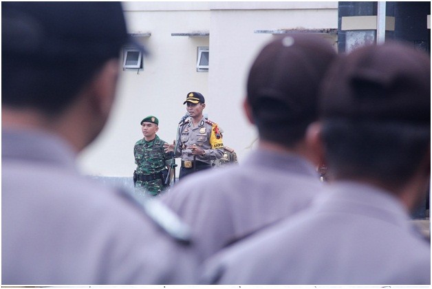 Kapolres Temanggung Tegaskan Anggota Untuk Tetap Netral Dalam Pilkada 2018