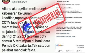 [DISINFORMASI] Petisi Pencopotan Anies Baswedan karena Pemda DKI Jakarta Simpan Rekaman Kamera Peman