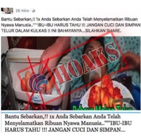 [HOAKS] Jangan Cuci dan Simpan Telur di Dalam Kulkas Berbahaya