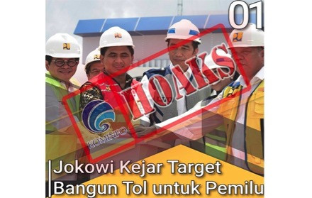 [HOAKS] Jokowi Kejar Target Bangun Tol untuk Pemilu