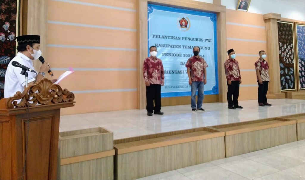 Pengurus PWI Kabupaten Temanggung Periode 2021-2024 Resmi Dilantik 